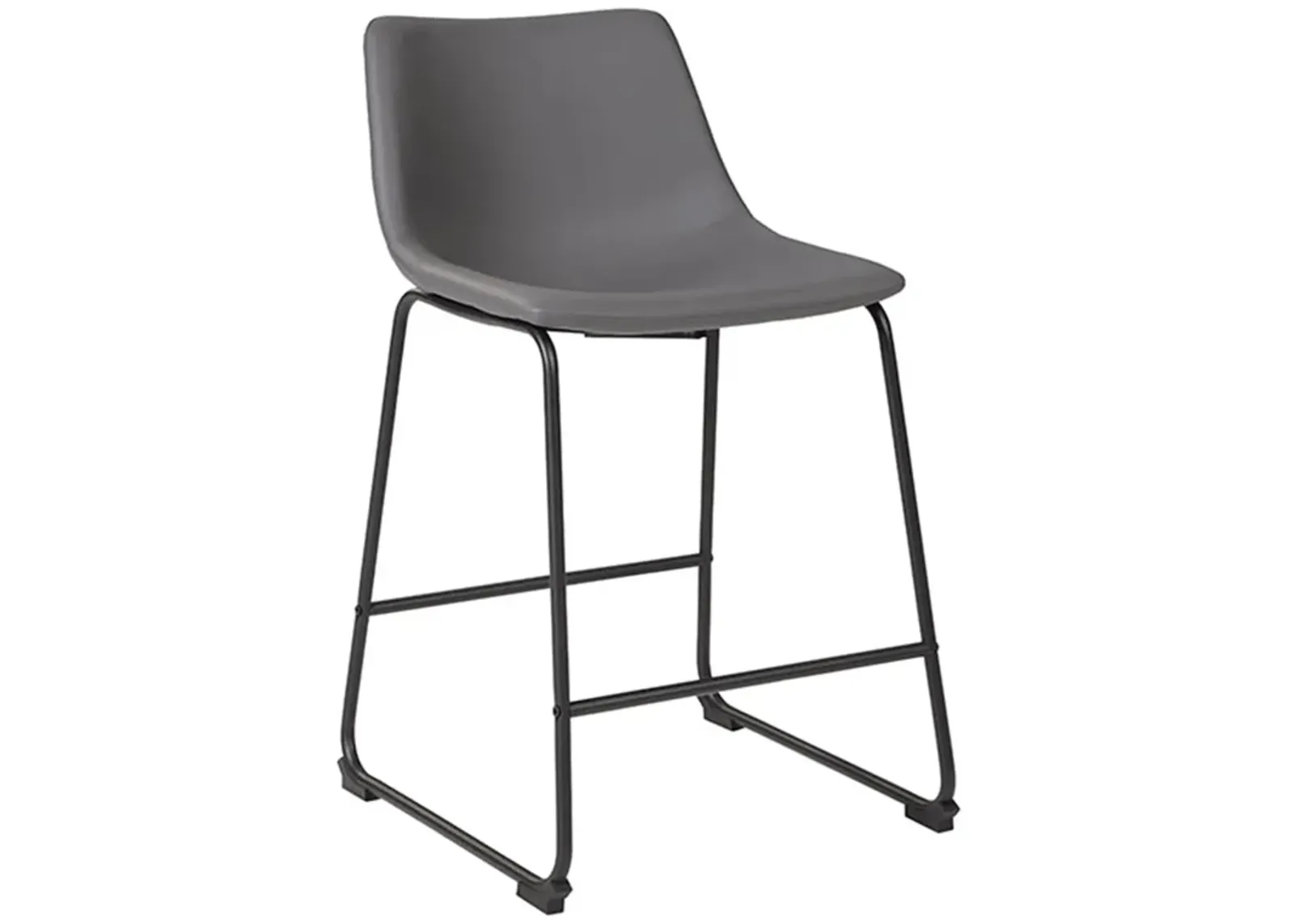 Centiar Grey Upholstered Counter Stool