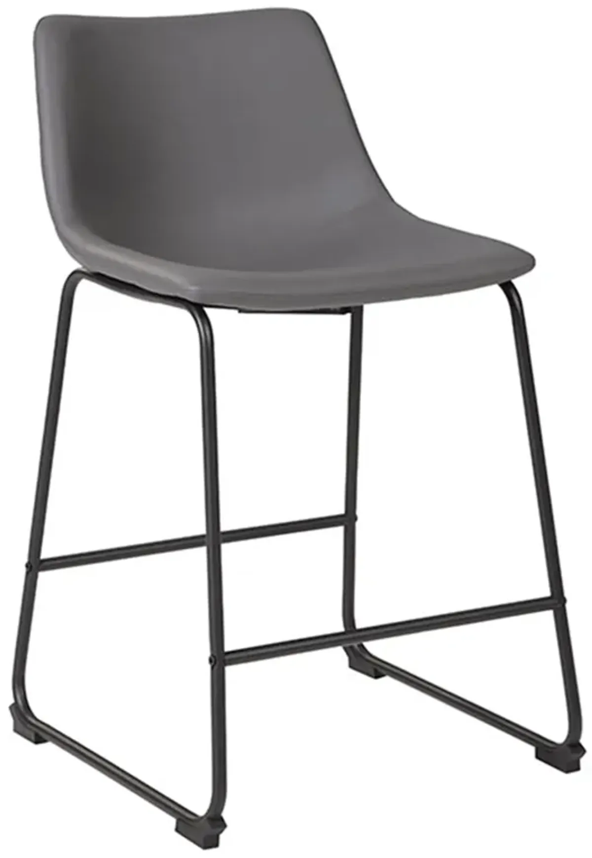 Centiar Grey Upholstered Counter Stool