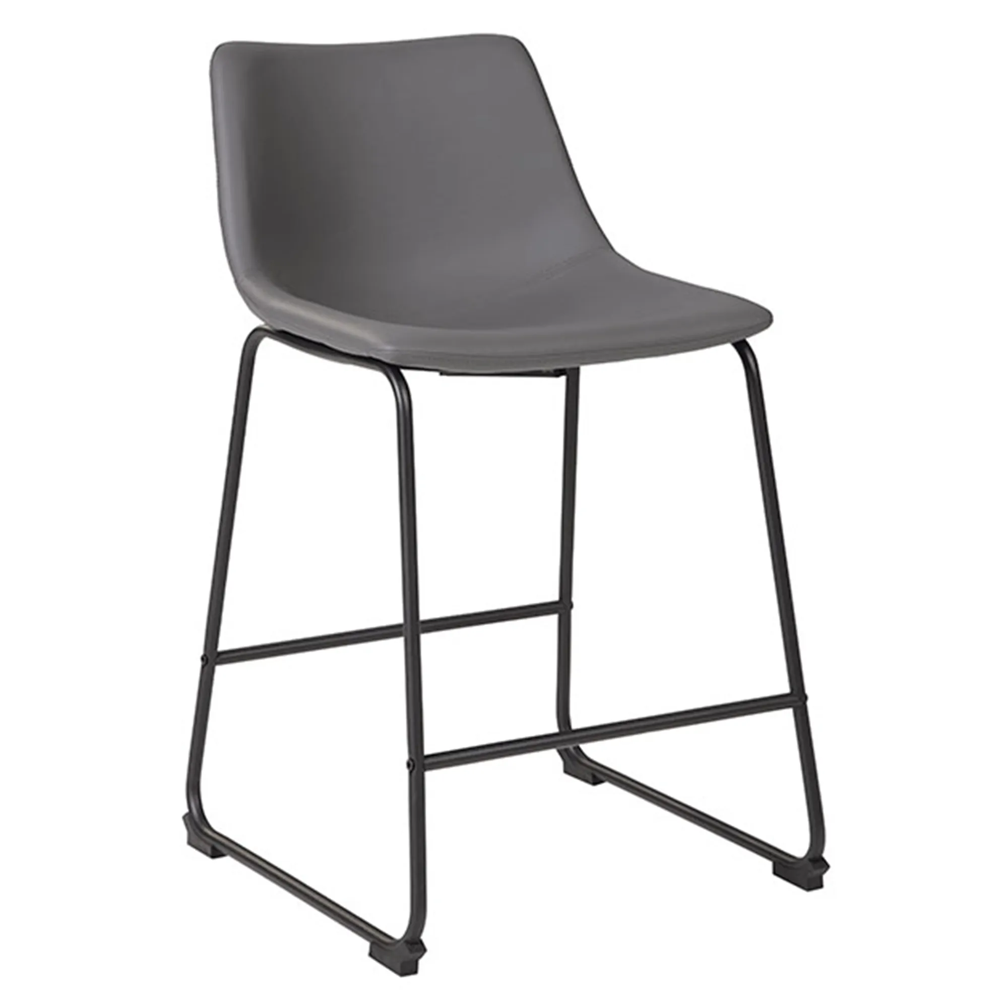 Centiar Grey Upholstered Counter Stool