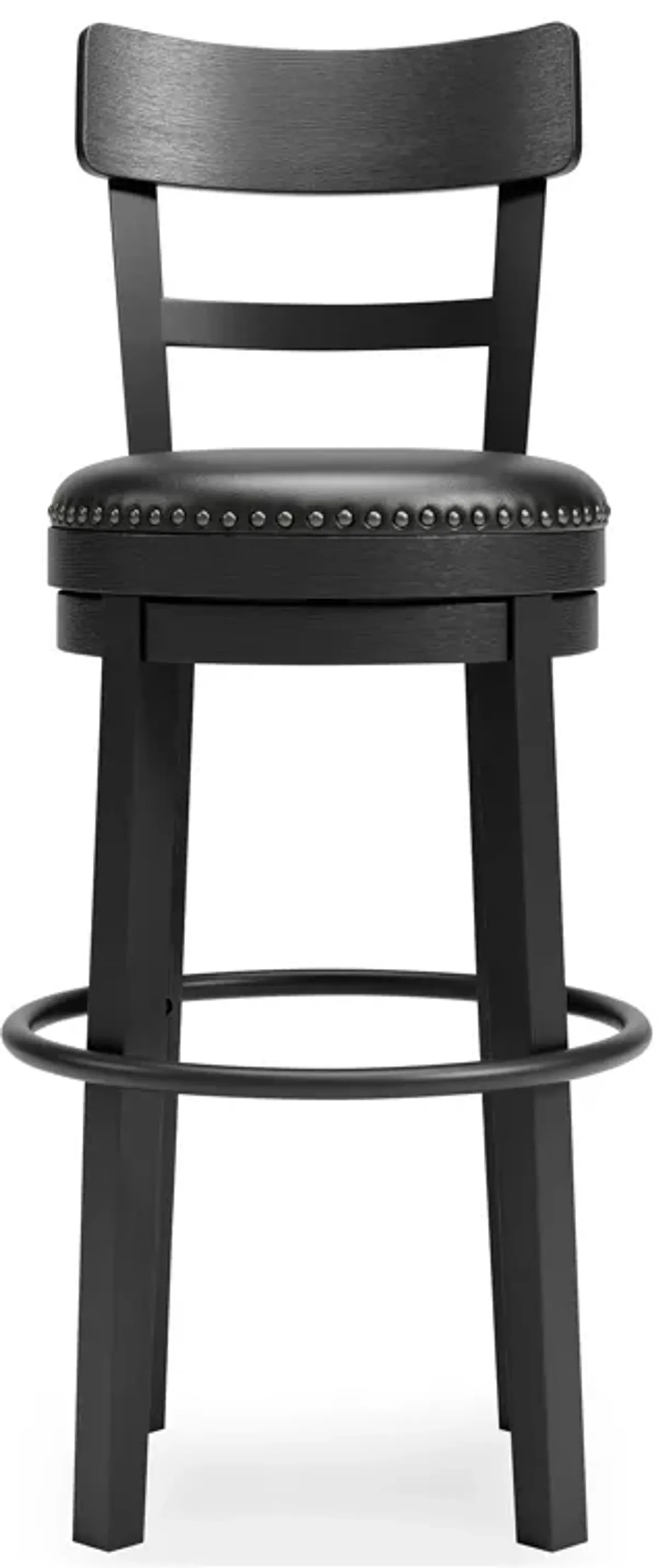 Valebeck Black Upholstered Barstool