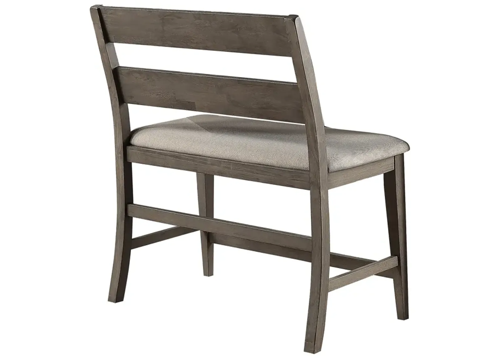 Grey Mango Pub Bench with Back