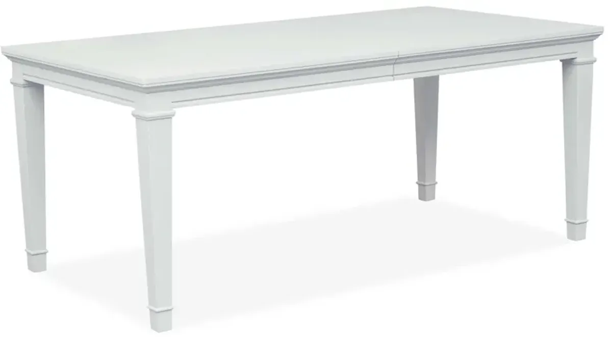 Charleston White Rectangular Dining Table