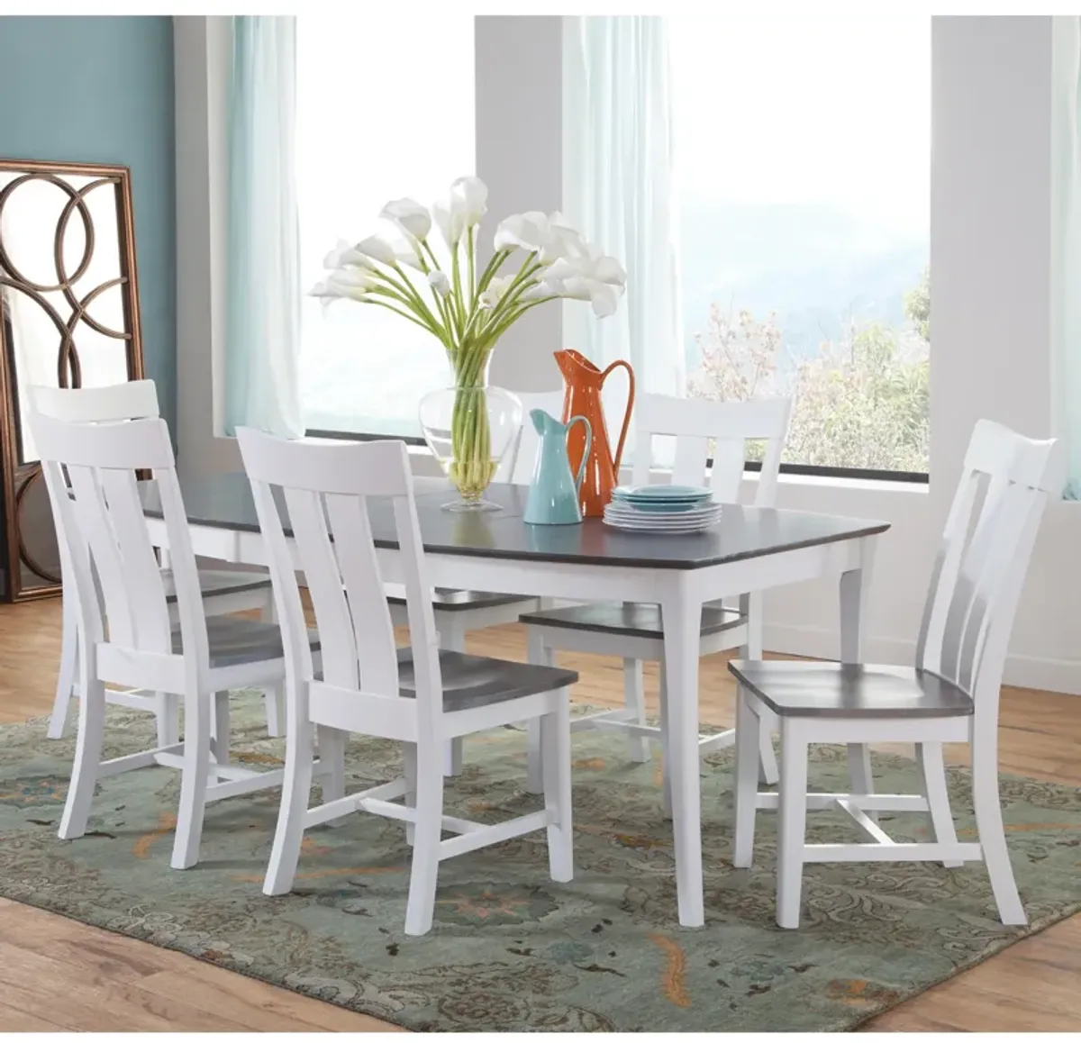 Cosmopolitan Heather Gray/White Table