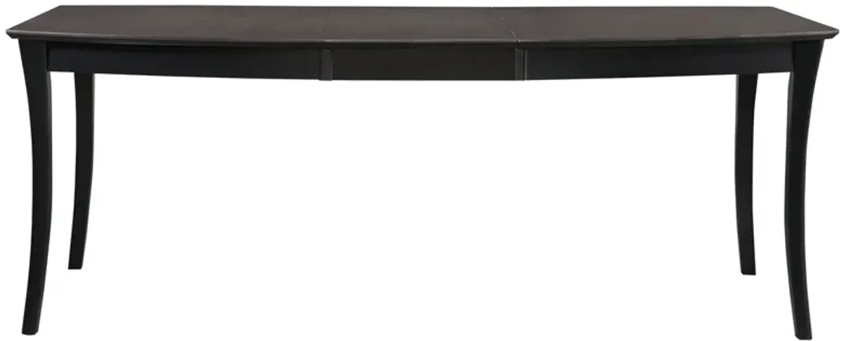 Cosmopolitan Coal/Black Dining Room Butterfly Leaf Leg Table