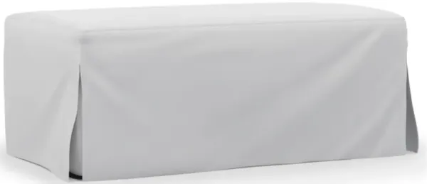 Newport Pearl Slipcover Ottoman