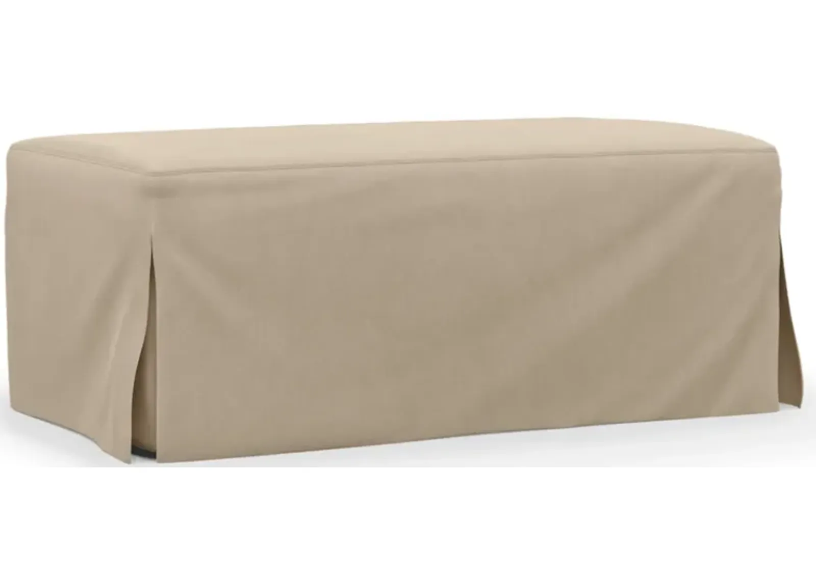 Newport Sahara Slipcover Ottoman