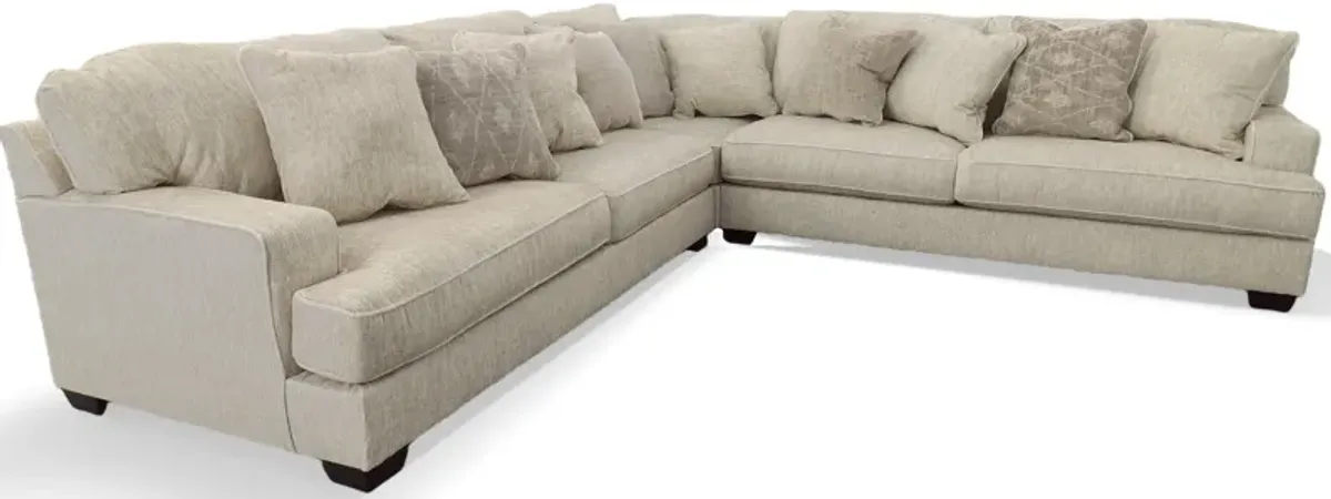 Rawcliffe Parchment 3 Piece Sectional