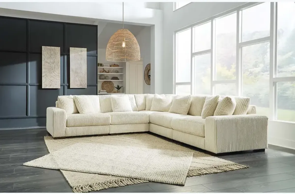 Lindyn Ivory 5 Piece Sectional