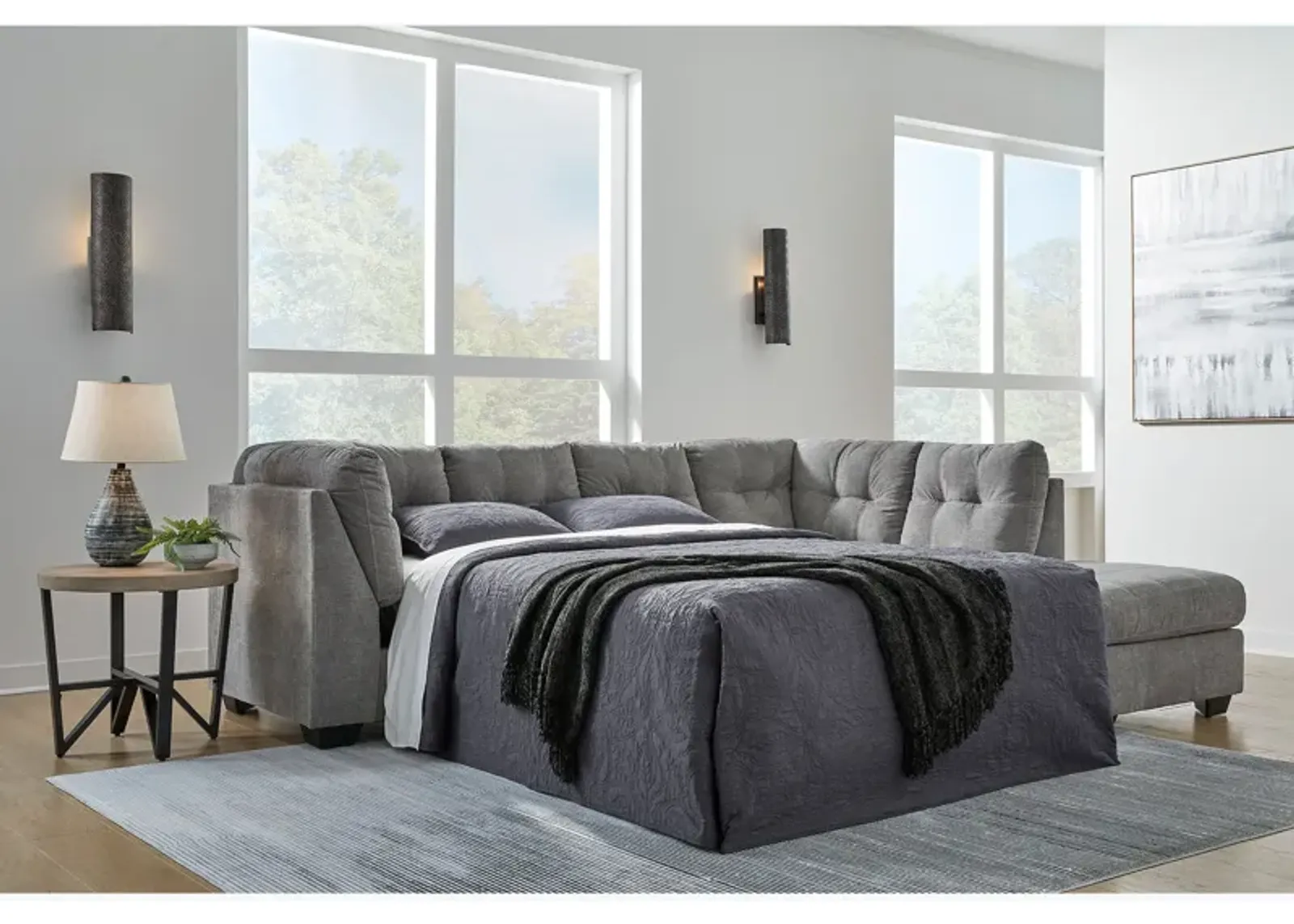 Marleton Gray 2 Piece Sleeper Sectional