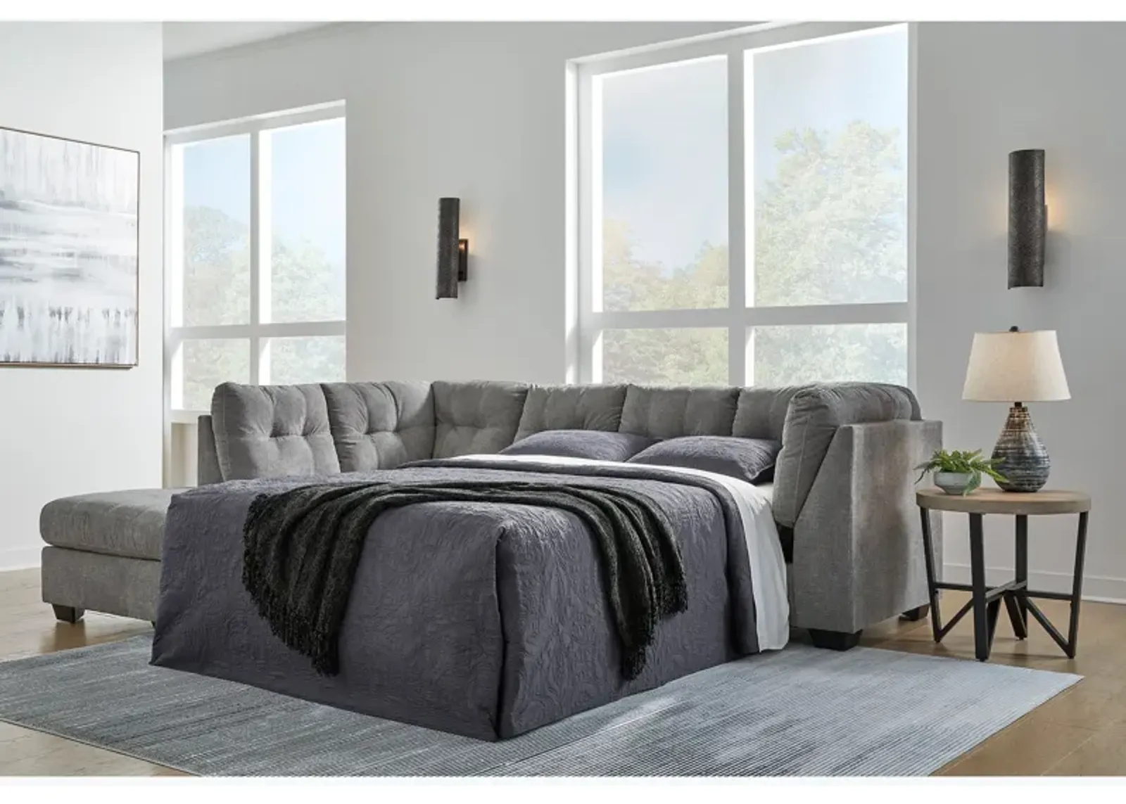 Marleton Gray 2 Piece Sleeper Sectional