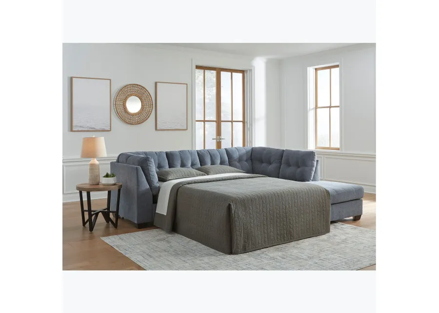 Marleton Denim 2 Piece Sleeper Sectional