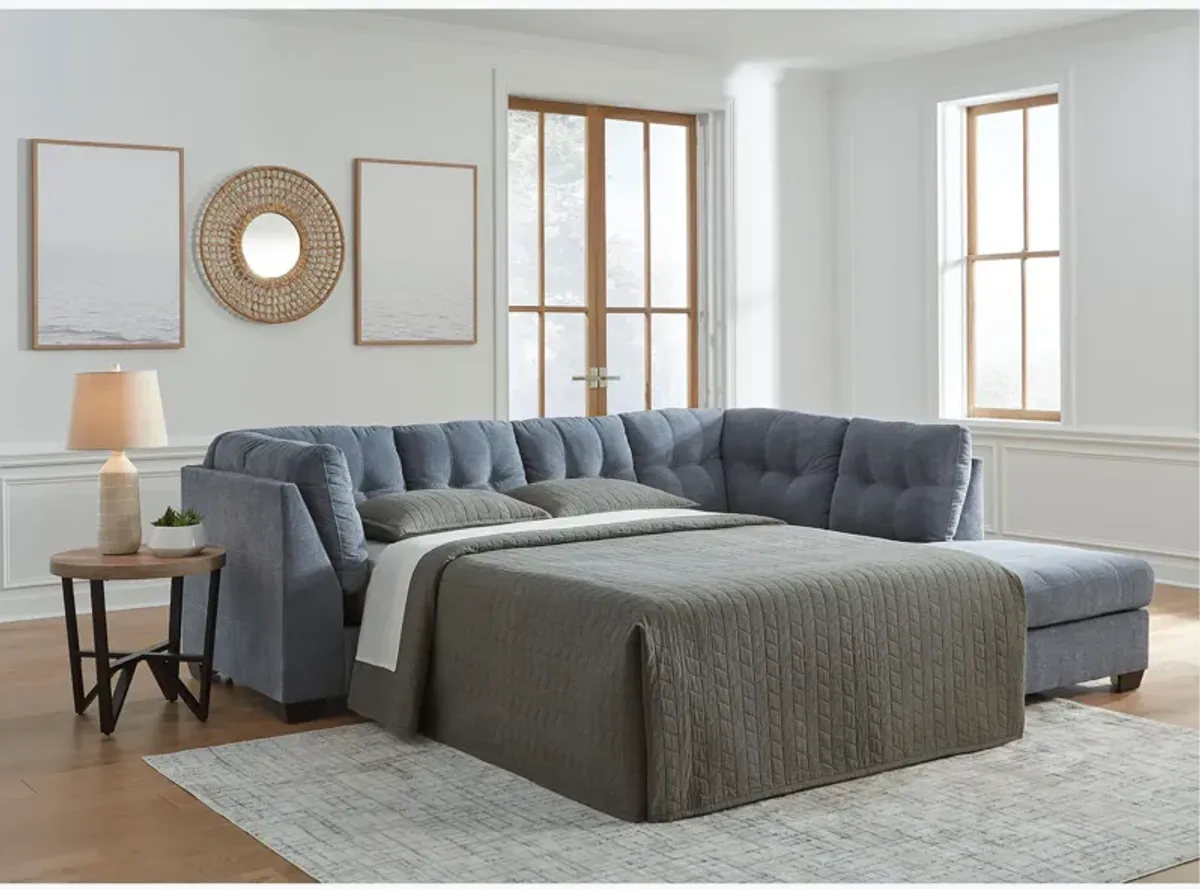 Marleton Denim 2 Piece Sleeper Sectional