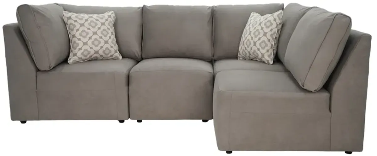 Dawson 4 Piece Modular Sectional (2 Corners and 2 Armless Chairs)