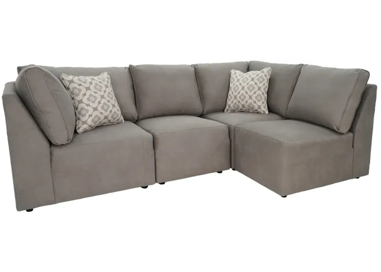 Dawson 4 Piece Modular Sectional (2 Corners and 2 Armless Chairs)