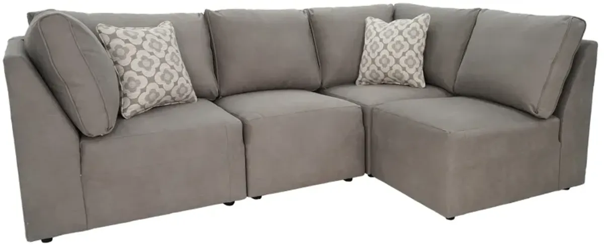 Dawson 4 Piece Modular Sectional (2 Corners and 2 Armless Chairs)