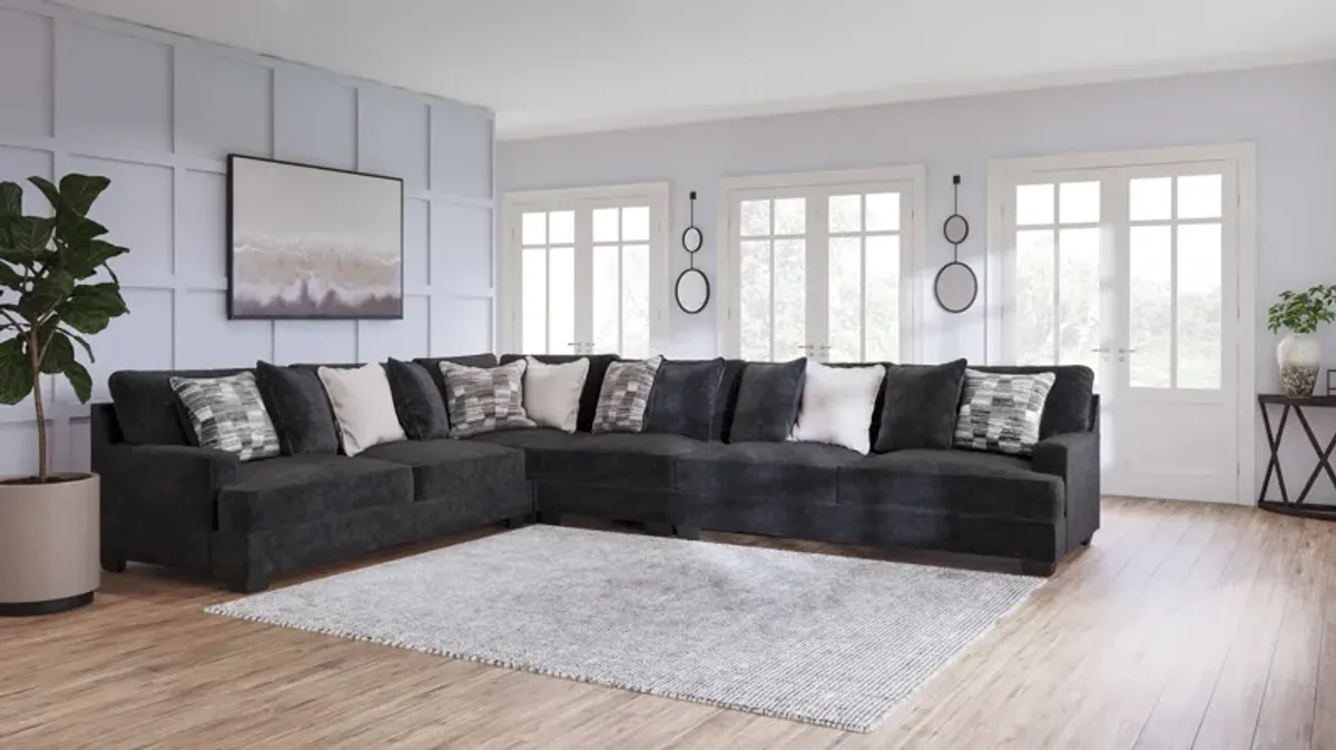 Rawcliffe Charcoal 4 Piece Sectional