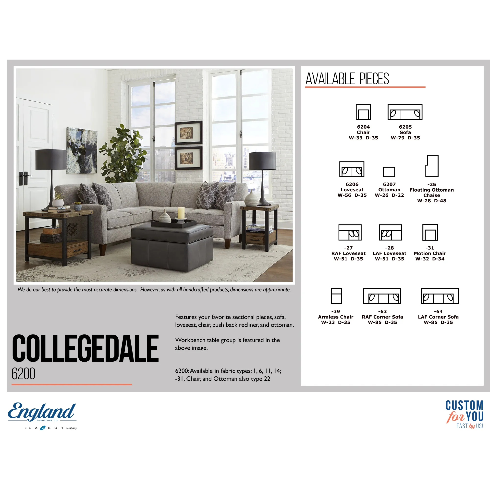 Collegedale 2 Piece Sectional