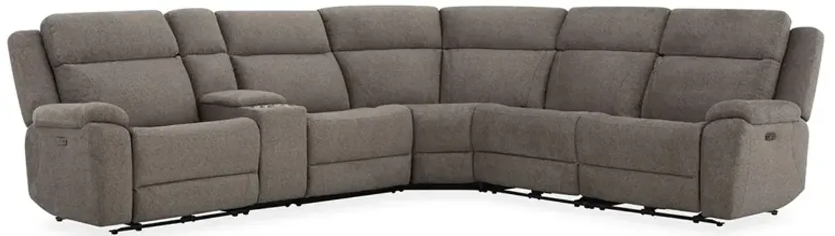 Mako Mink 6 Piece Power Headrest Reclining Sectional