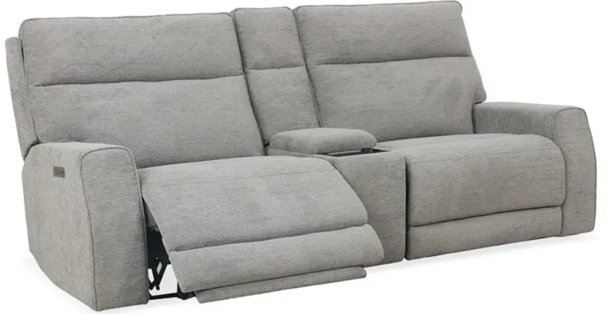 Nigel Nature Zero Gravity Power Headrest Reclining Console Sofa