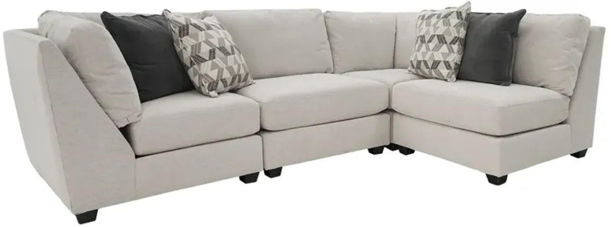 Geoffrey 4 Piece Modular Sectional (2 Corners and 2 Armless Chairs)