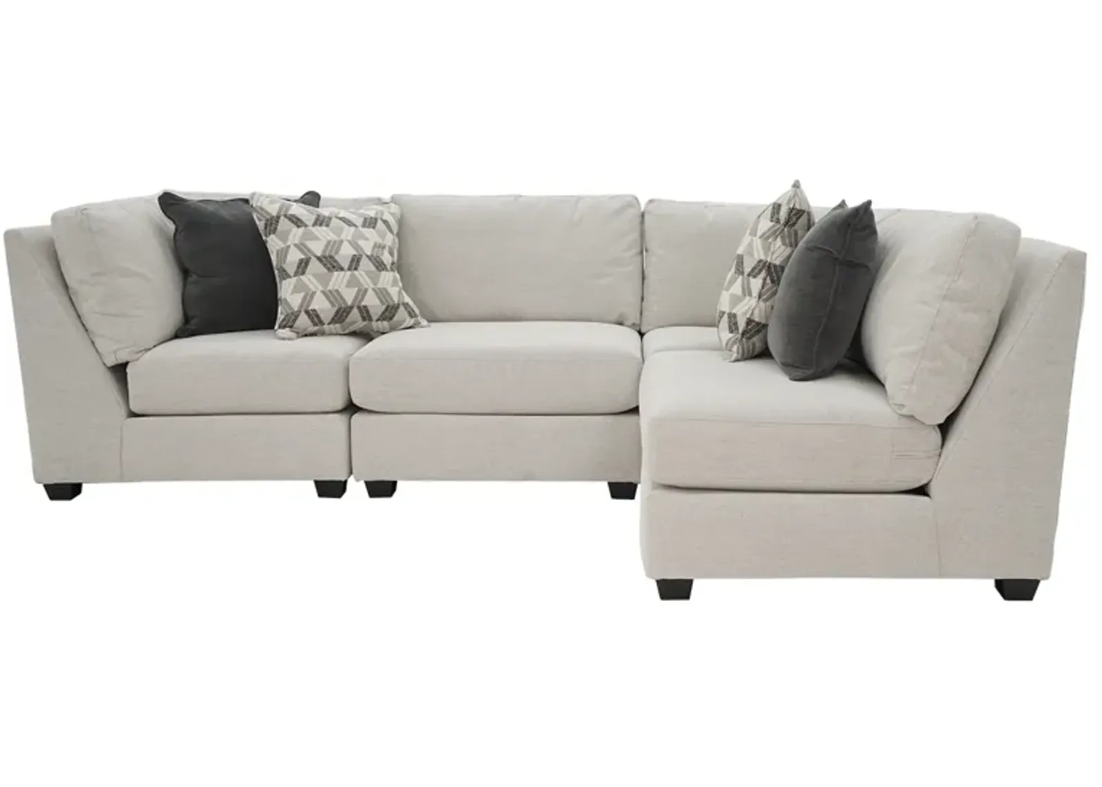 Geoffrey 4 Piece Modular Sectional (2 Corners and 2 Armless Chairs)