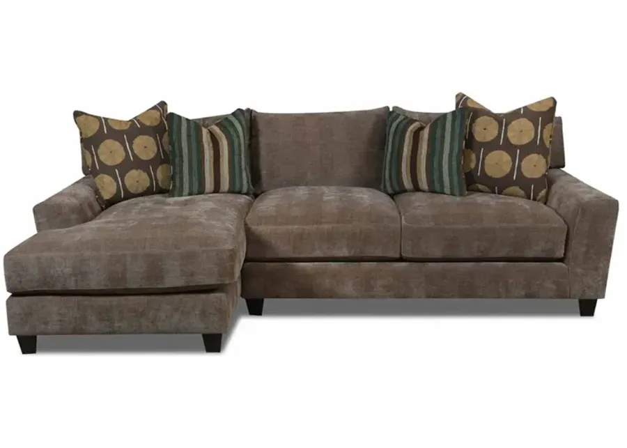 Samab Mocha 2 Piece Sofa Chaise by Bernie & Phyl's Furniture