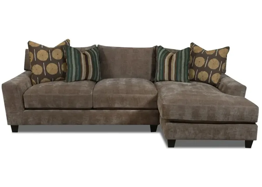 Samab Mocha 2 Piece Sofa Chaise by Bernie & Phyl's Furniture