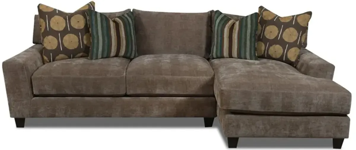 Samab Mocha 2 Piece Sofa Chaise