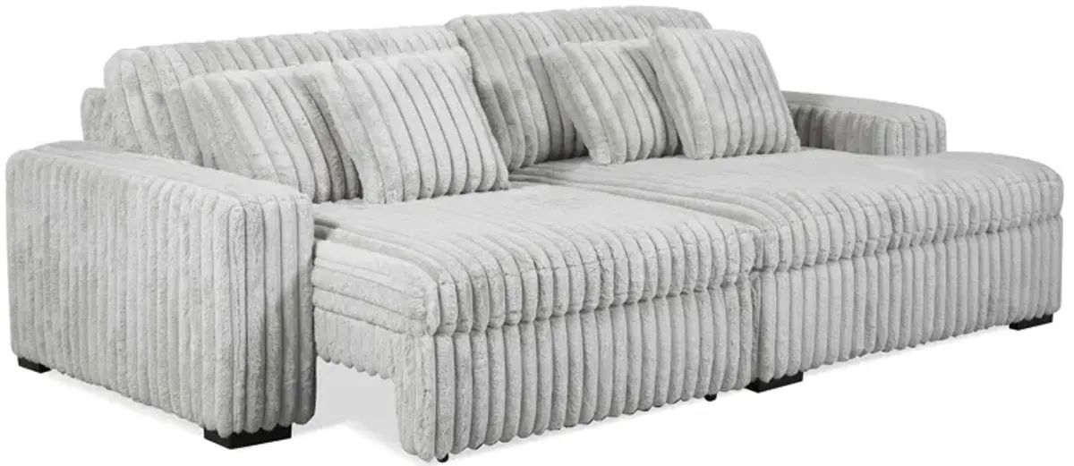 Presley 2 Piece Power Slider Chaise Sectional