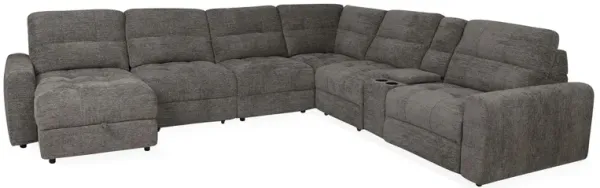 Powermod Stone 7 Piece Power Reclining Modular Sectional