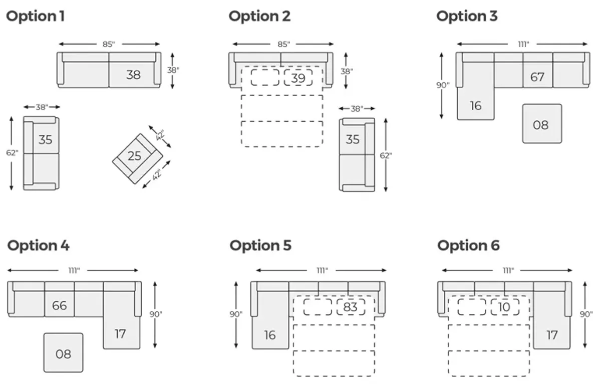 Altari Slate 2 Piece Sectional