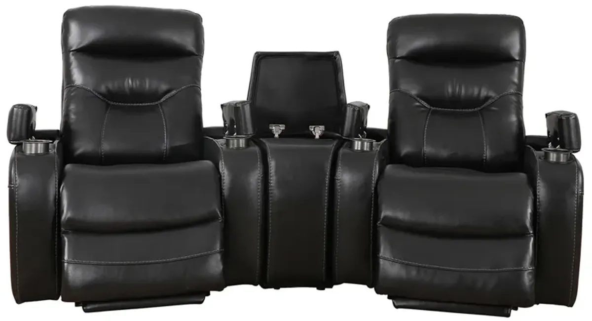 Blackberry 3 Piece Home Theater (2 Recliners and Console)