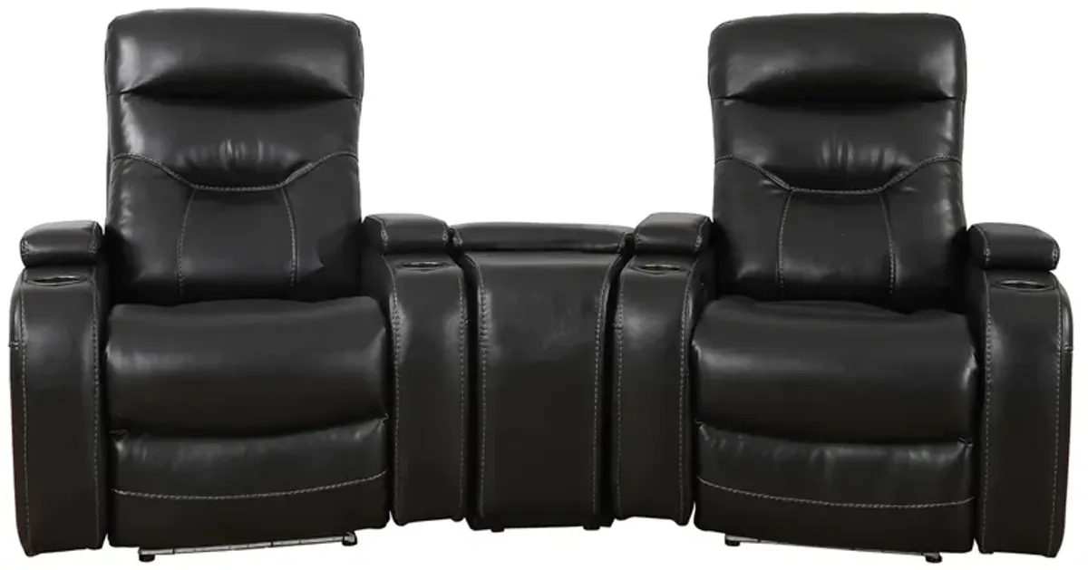 Blackberry 3 Piece Home Theater (2 Recliners and Console)