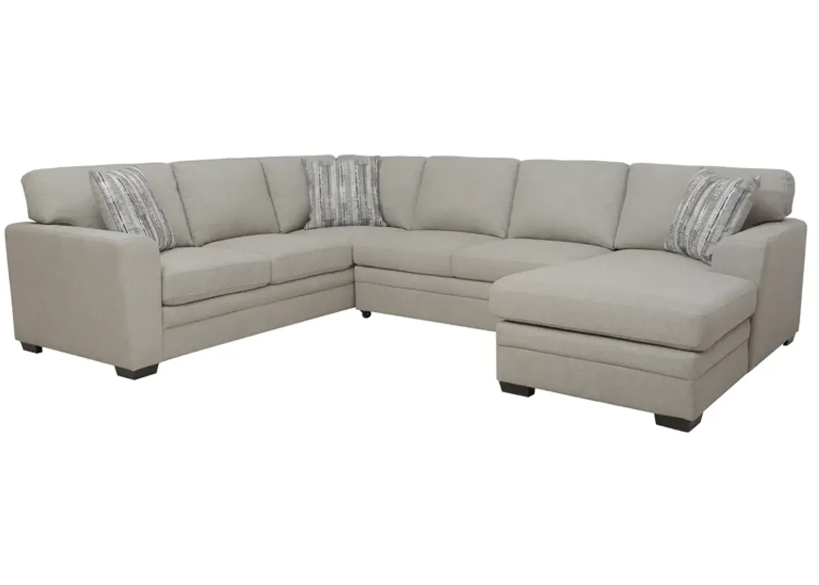 Davie Dove 3 Piece Storage Pull Out Sectional