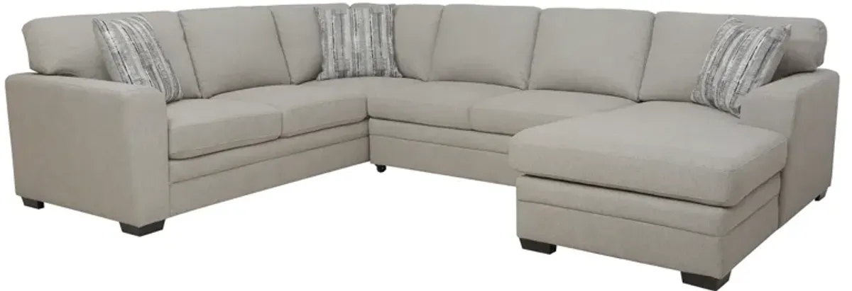 Davie Dove 3 Piece Storage Pull Out Sectional