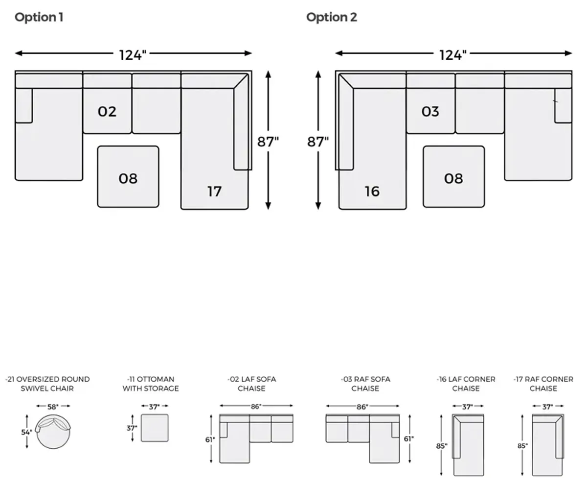 Megginson 2 Piece Sectional