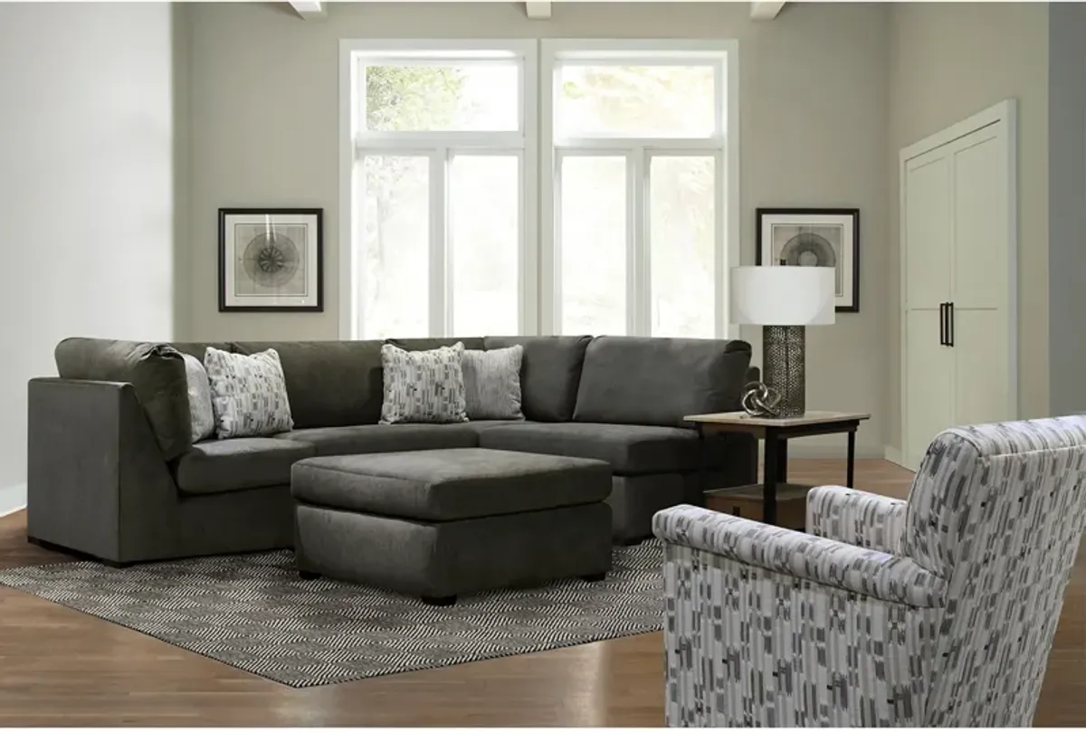 Scottie 4 Piece Modular Sectional (2 Corners and 2 Armless Chairs)