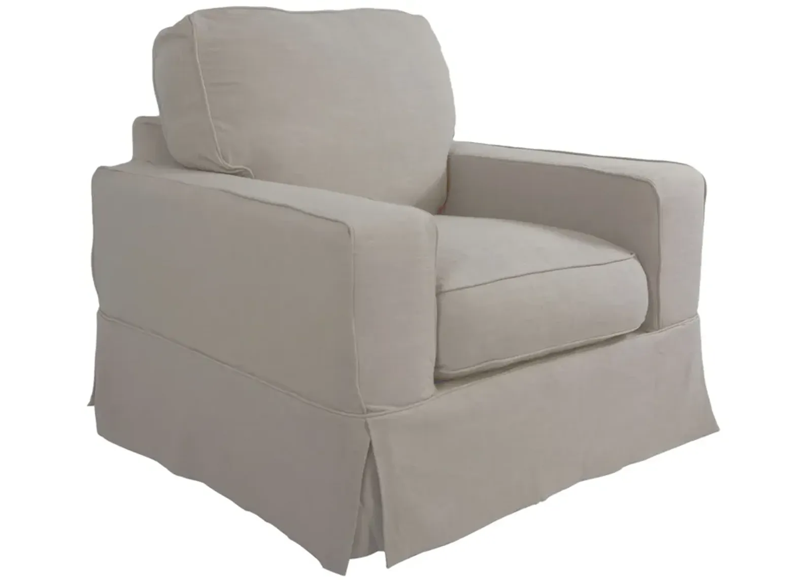 Americana Slipcover Gray Chair