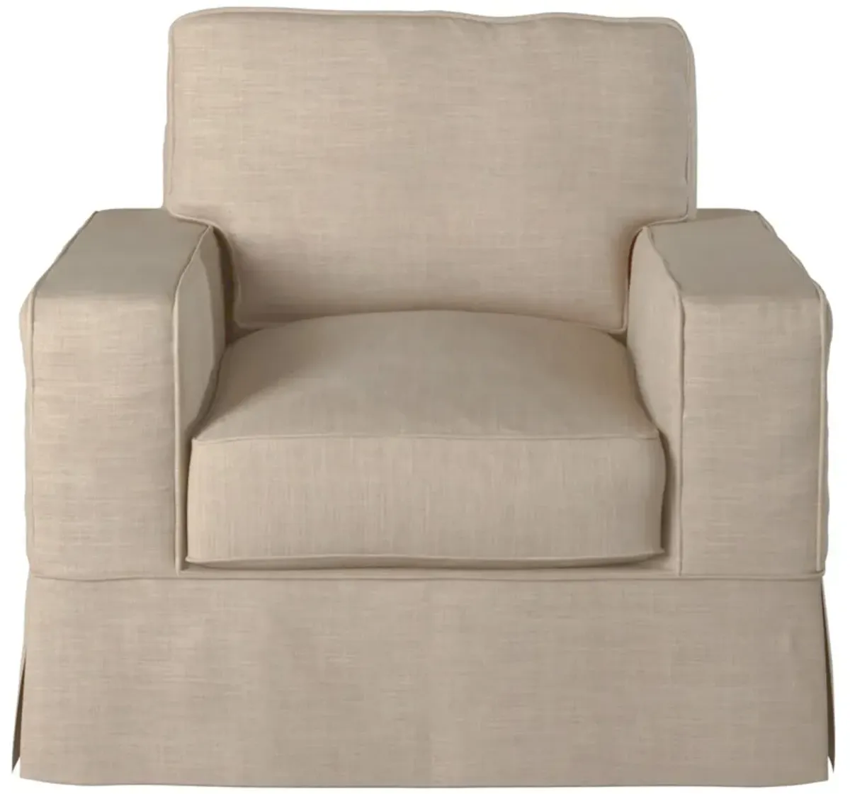 Americana Linen Slipcover Chair