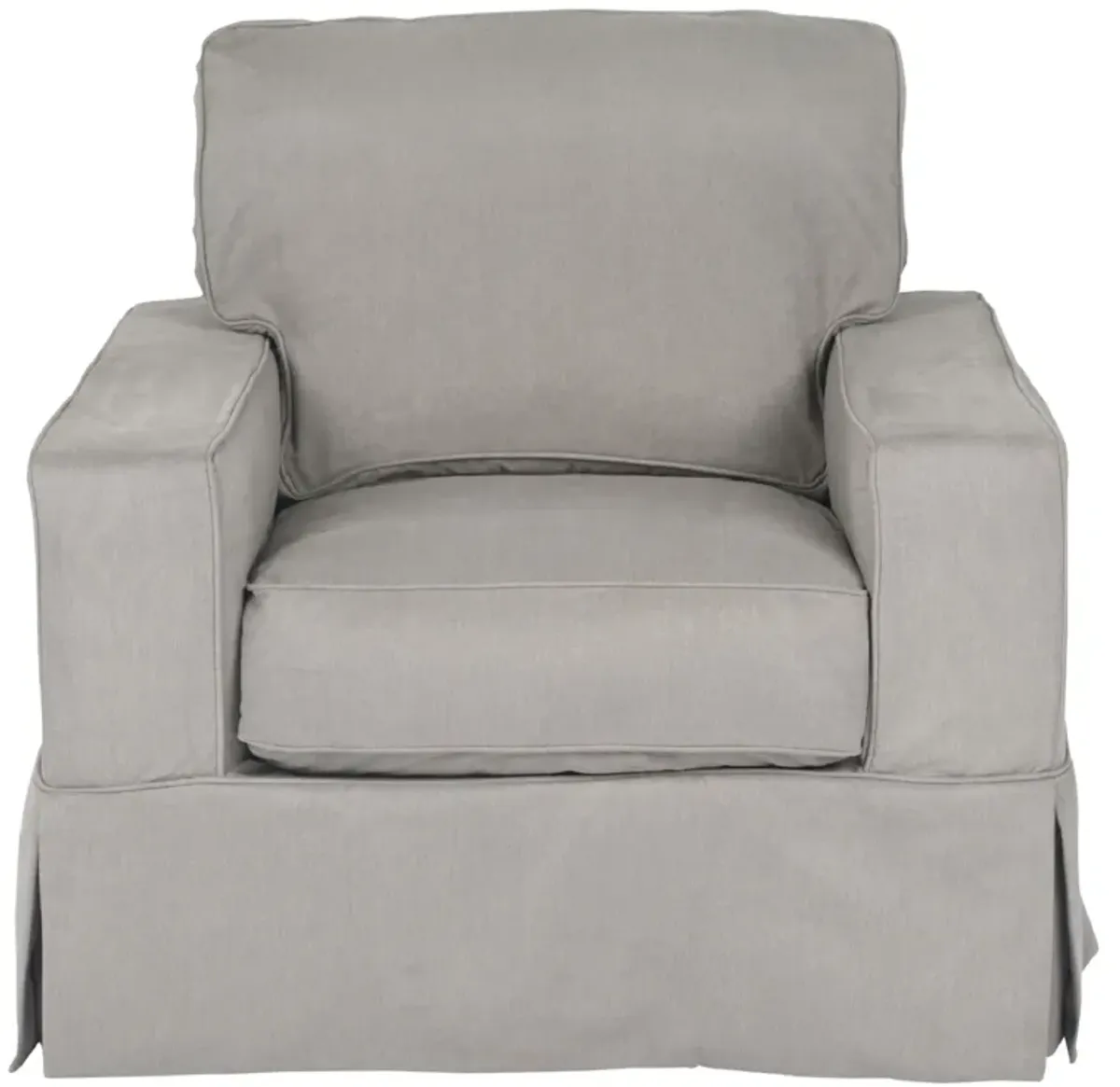 Americana Slate Slipcover Chair