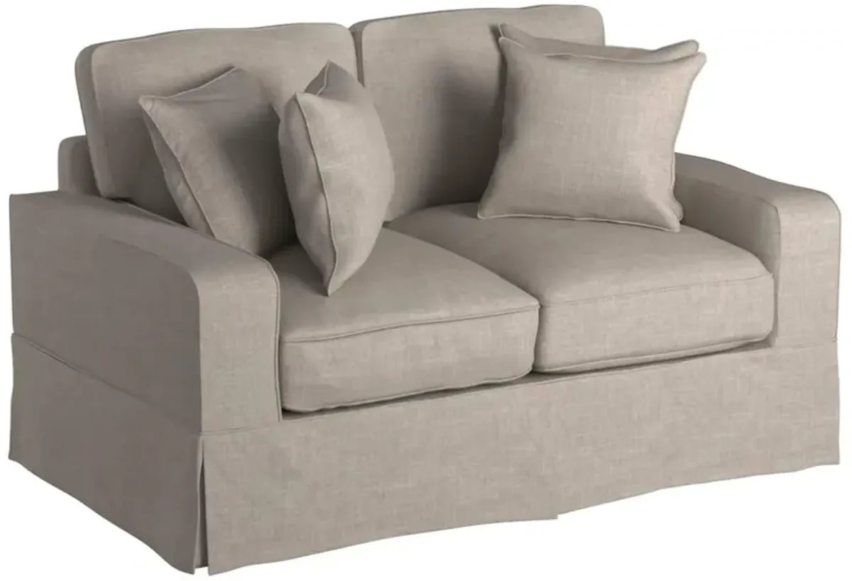 Americana Gray Slipcover Loveseat