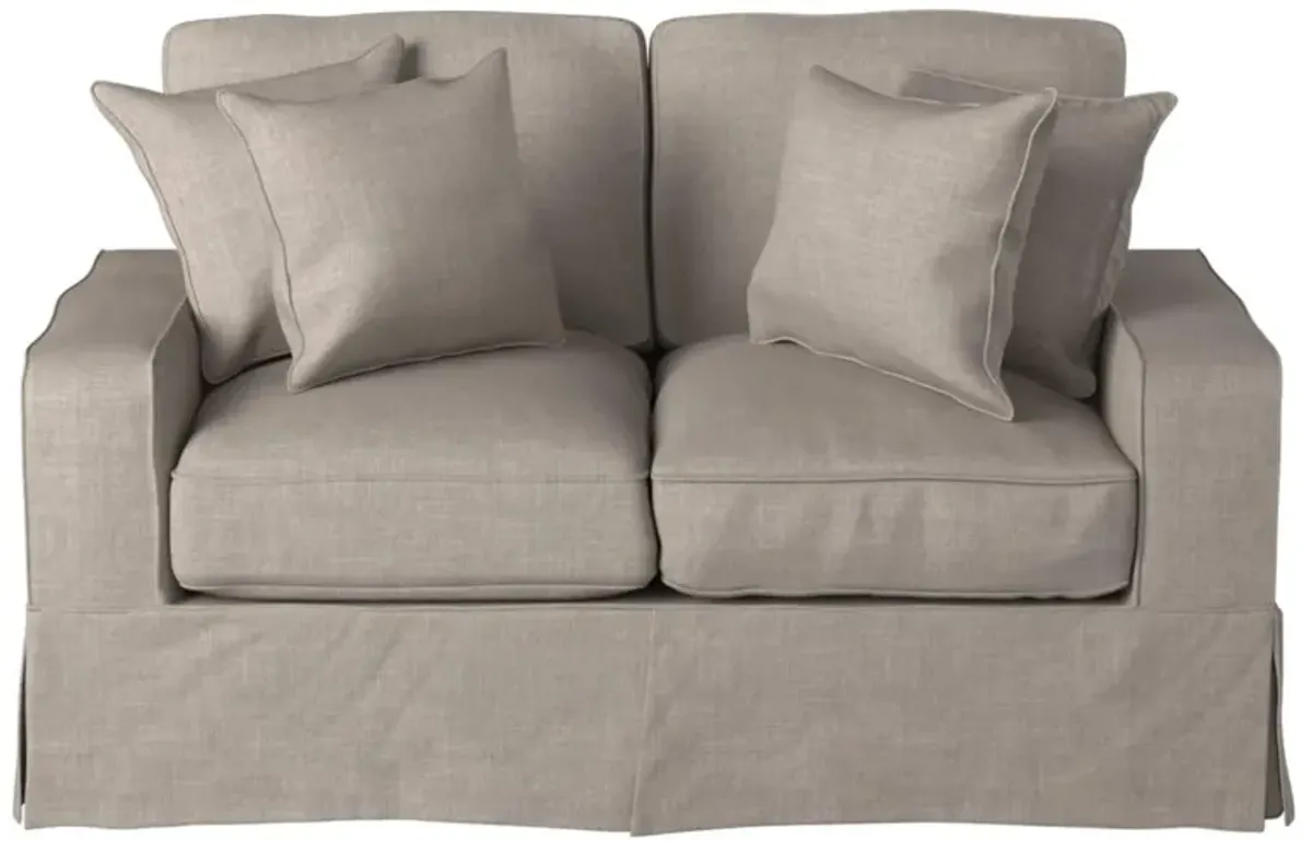 Americana Gray Slipcover Loveseat