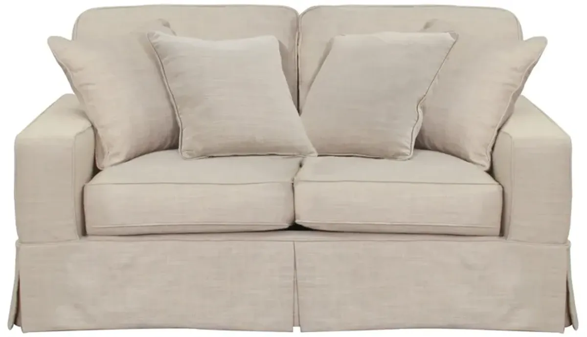 Americana Linen Slipcover Loveseat