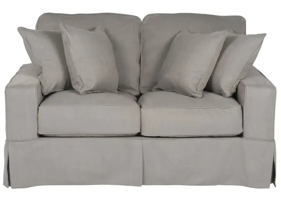 Americana Slate Slipcover Loveseat