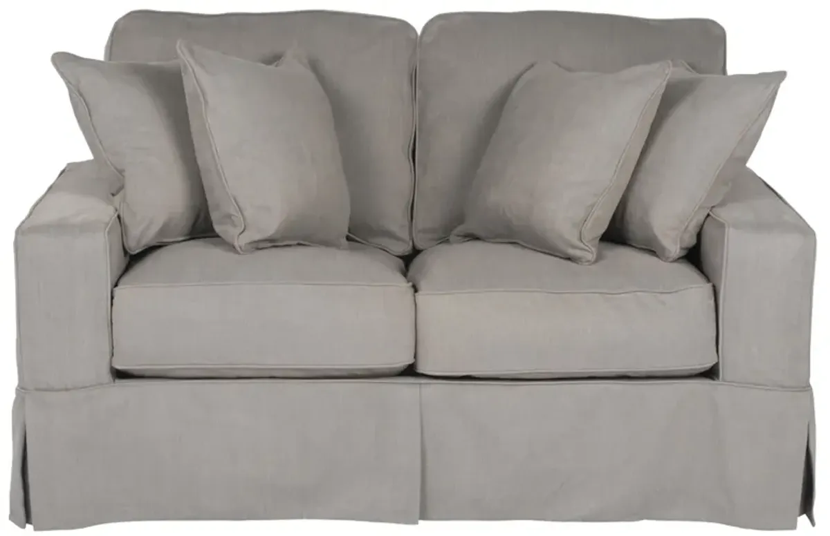 Americana Slate Slipcover Loveseat