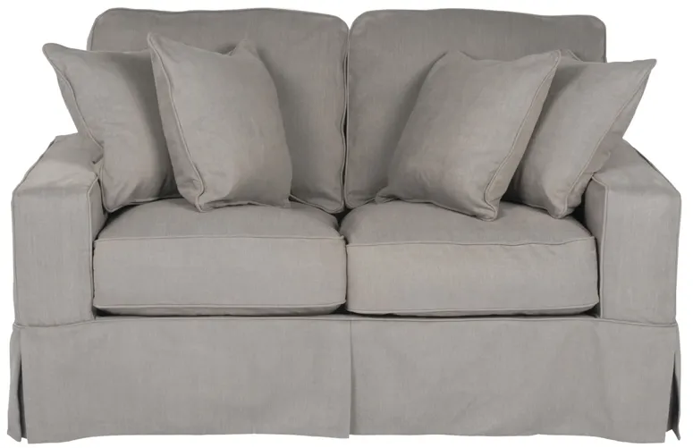 Americana Slate Slipcover Loveseat