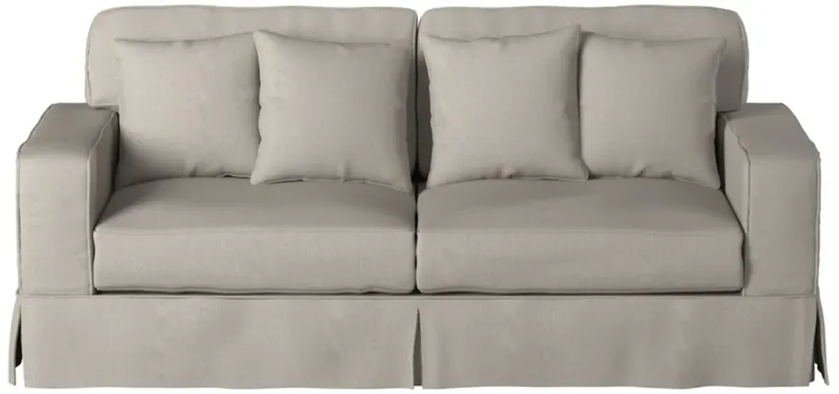 Americana Gray Slipcover Sofa