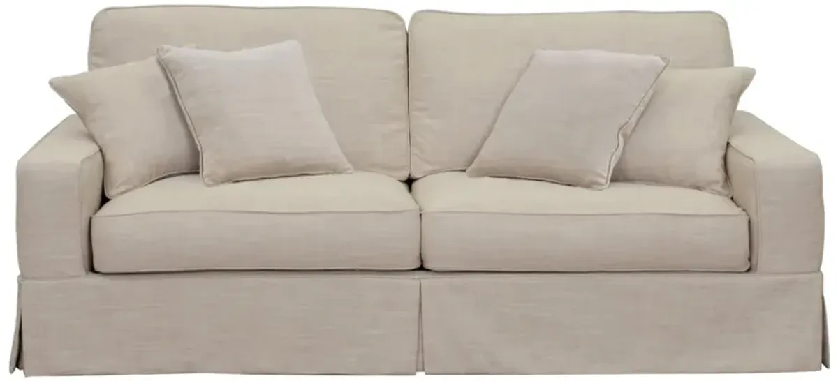 Americana Linen Slipcover Sofa