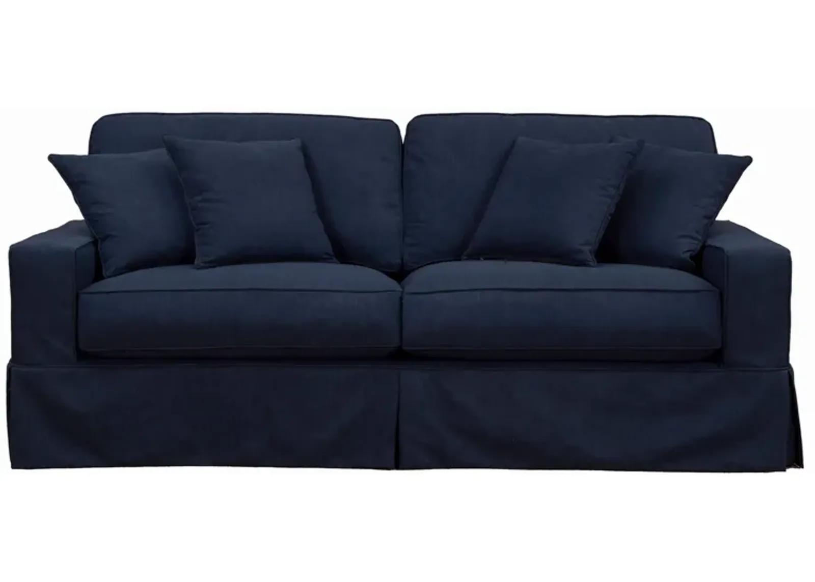 Americana Navy Slipcover Sofa