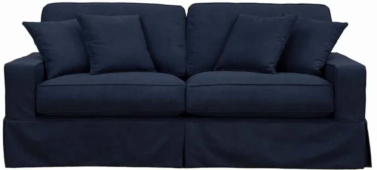 Americana Navy Slipcover Sofa